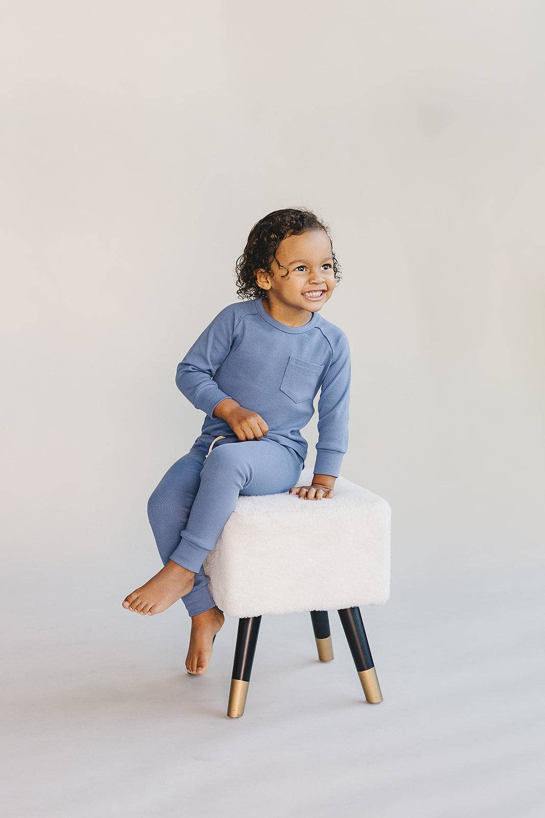 Lucky Panda Kids - Venta al por mayor Conjuntos de ropa cómoda - Niños - Conjunto de descanso | Azul océano18