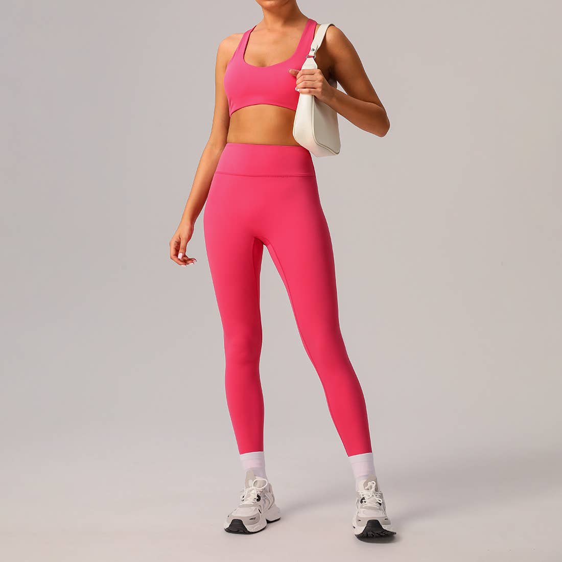 Sodalemon - Wholesale Activewear Set - Women's - U-Shaped Sports Bra High Stretch Sports Leggings 2-Piece Set0