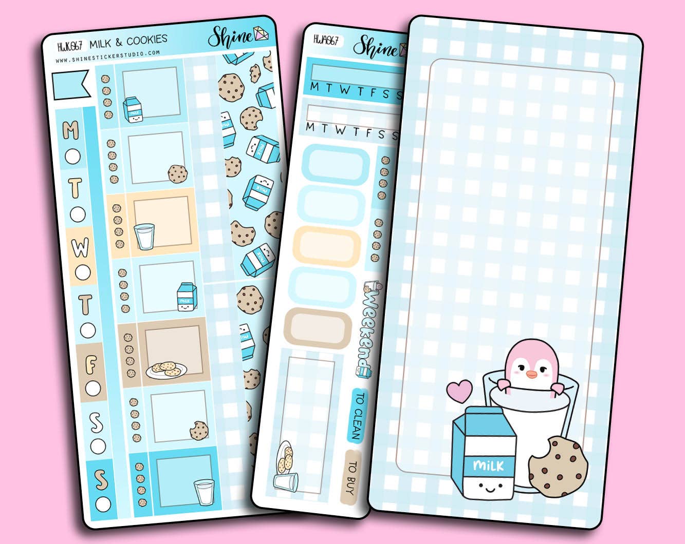 Shine Sticker Studio - Wholesale Sticker - Milk & Cookies Hobonichi Weeks Sticker Kit2