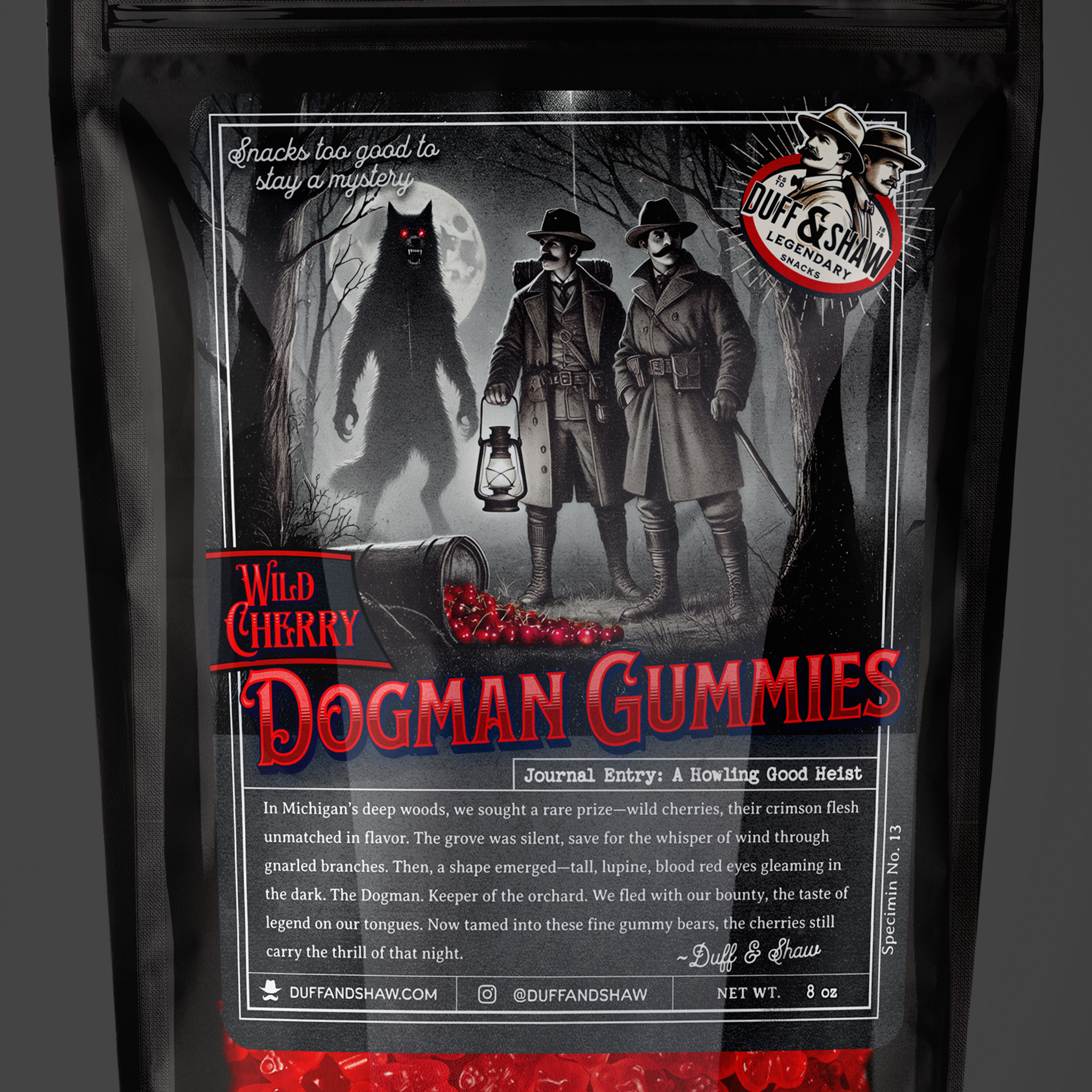 Duff & Shaw - Legendary Snacks - Wholesale Gummy - Wild Cherry Dogman Gummies5