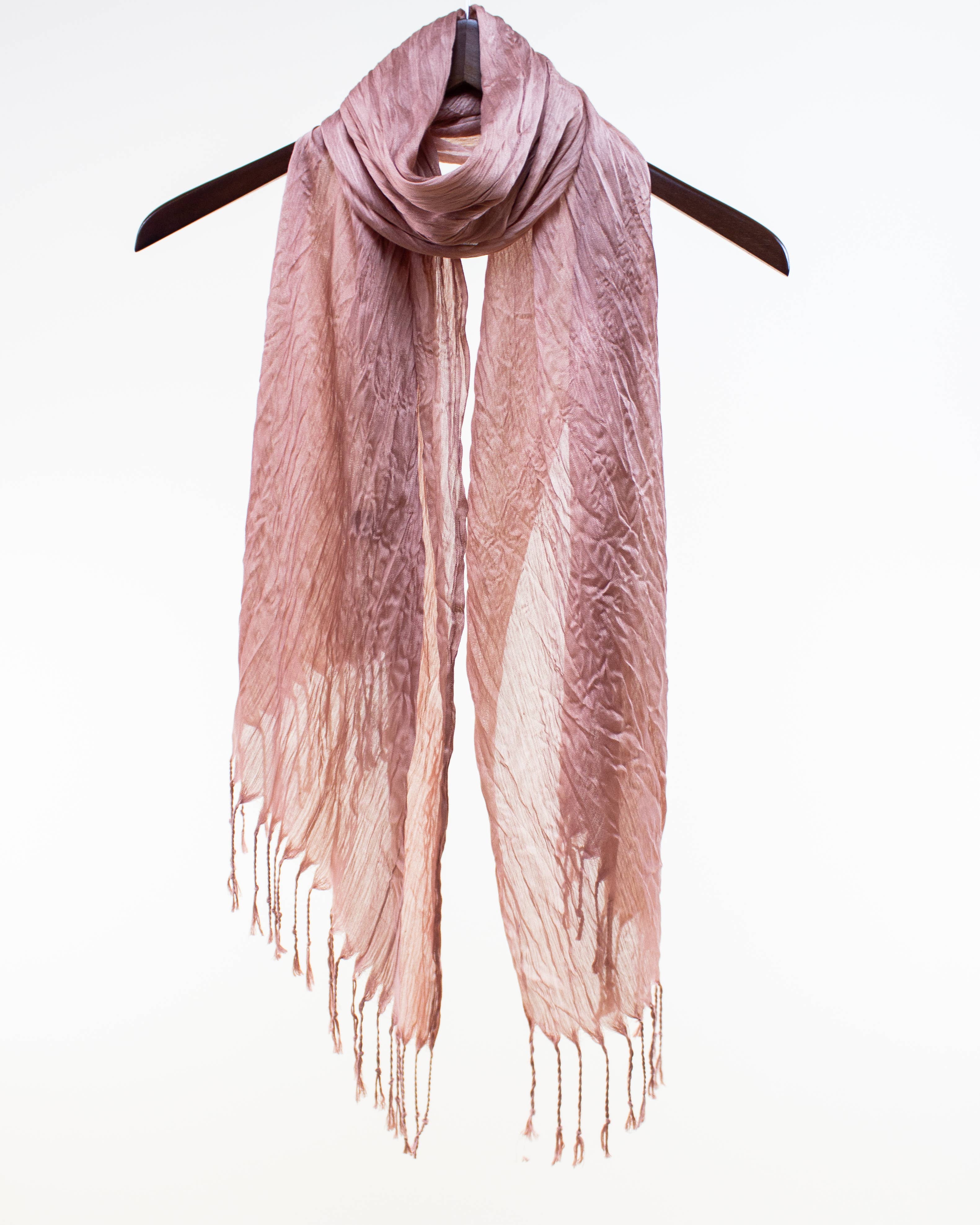 Original USA - Wholesale Scarf - Women's - Sheer Solid Scarf with Fringe5