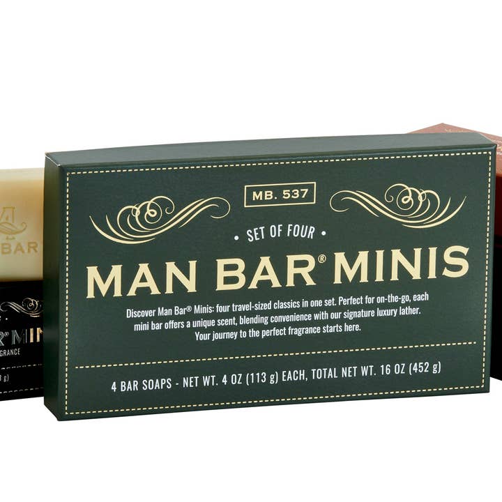 Man Bar Mini 4pc Gift Set for wholesale by San Francisco Soap / Man Bar Soap