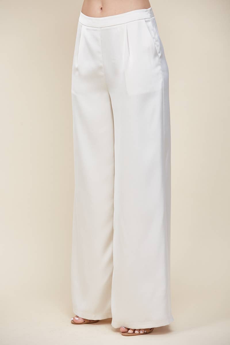 Edit by Nine – Engroshandel Bukser - Dame – Cp6471 Satin Brede Bukser2