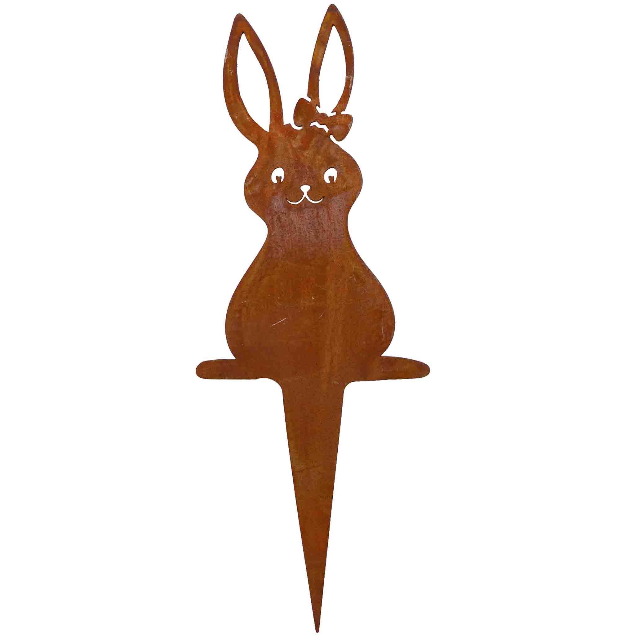 Rostikal - Wholesale Garden/Lawn Stake - Easter decoration bunny garden plug | Rust decoration spring0