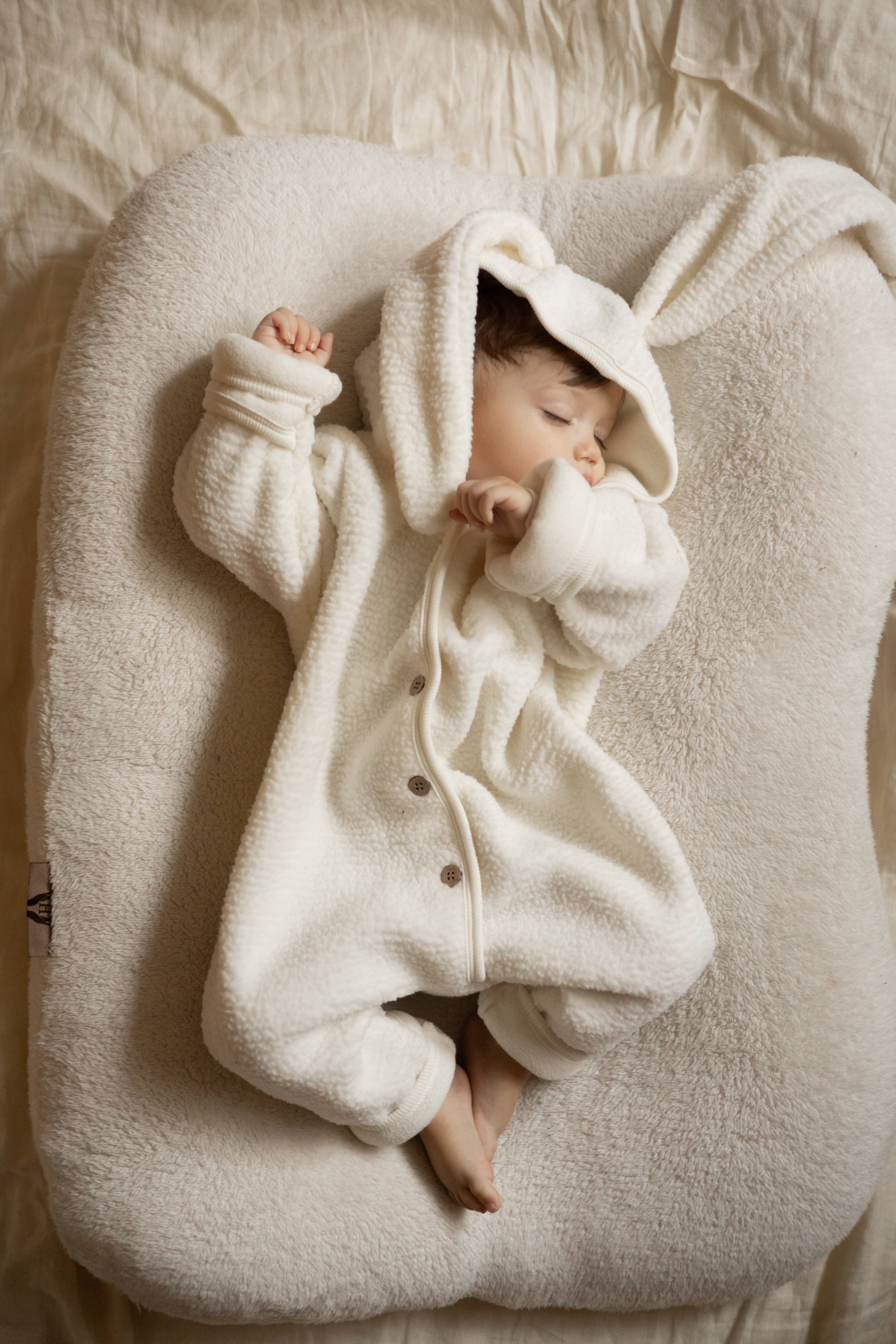 Annie & Charles - Wholesale Jumpsuit - Baby - Annie & Charles® Bunny Fleece Jumpsuit3
