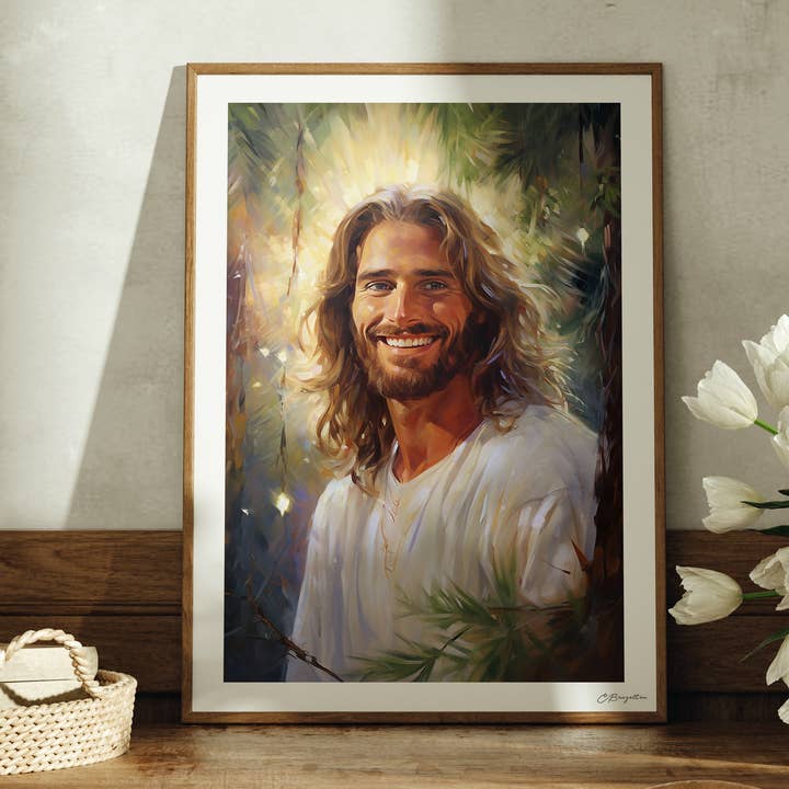 La luce del Natale | Stampa artistica firmata a mano per la vendita all'ingrosso da parte di The Painted Gospel