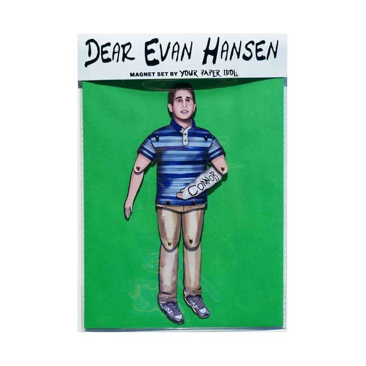 Von Dear Evan Hansen inspirierte bewegliche Magnetpuppe | Limitierte Auflage | Celebrity Paper Doll für den Großhandel von THE PAPER IDOLL