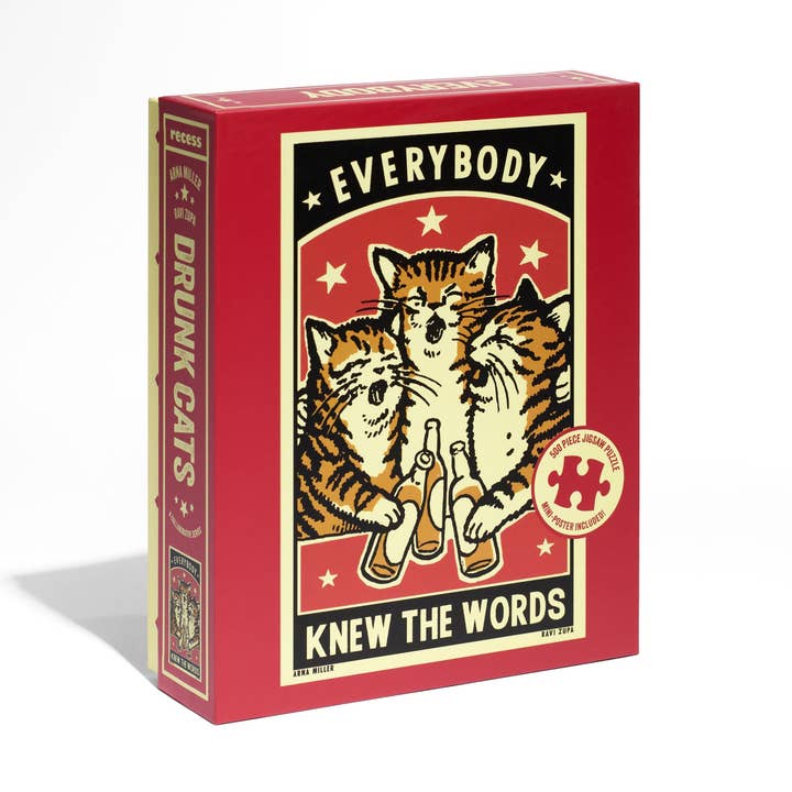 Drunk Cats - "Knew the Words" Puzzle for wholesale by RECESS