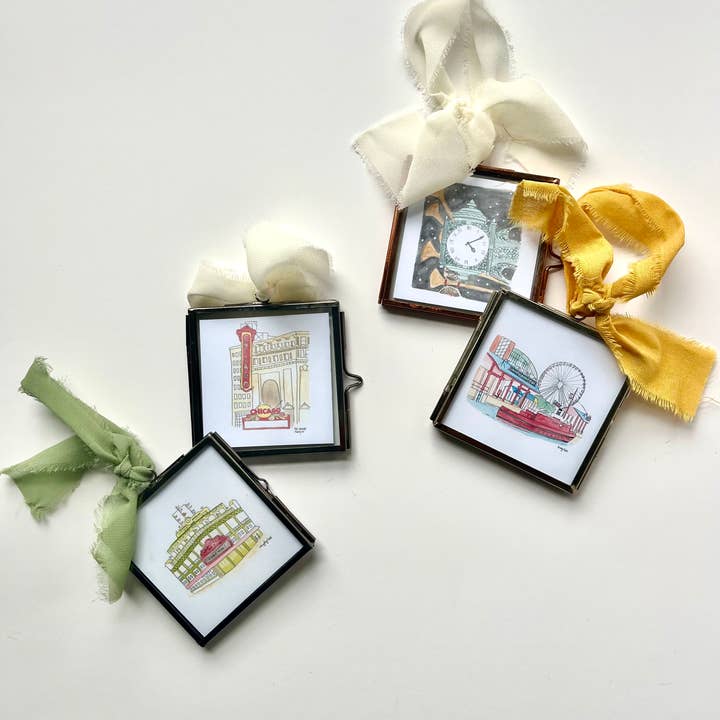 The Vine Paint Co - Wholesale Ornament - Chicagoland Mini Frames 2