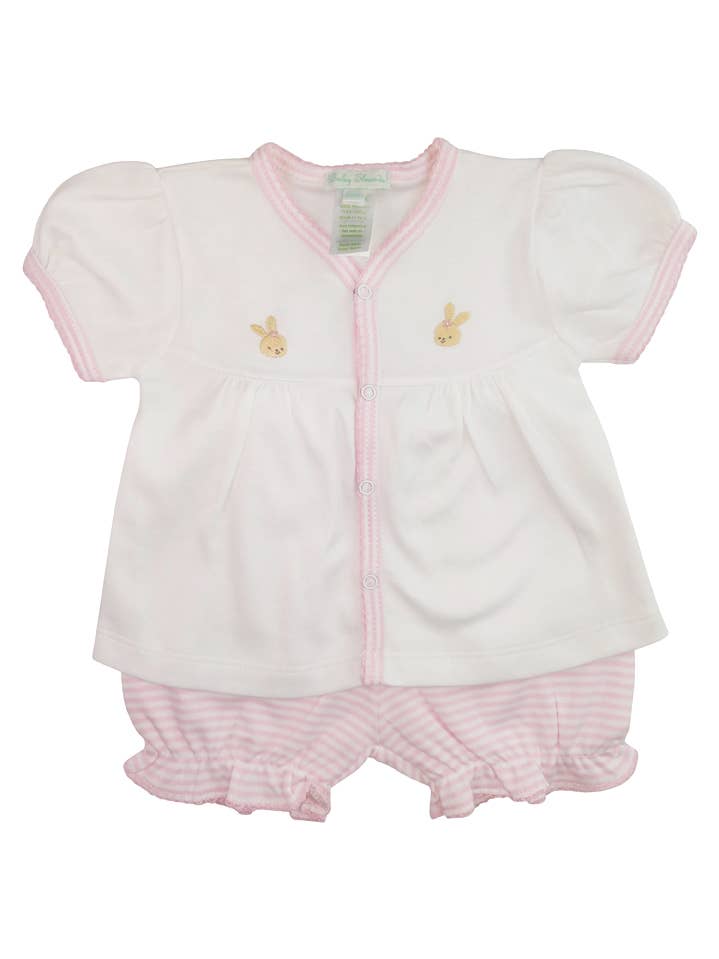 Easter Bunny 2 pc baby shirt and bloomer set for wholesale by Baby Threads