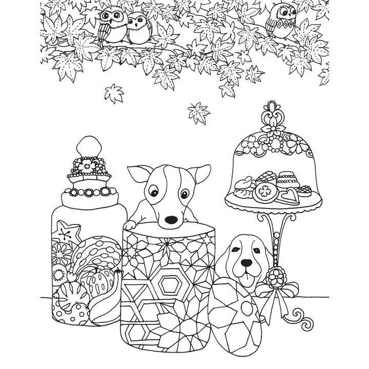 Union Square & Co. - Wholesale Coloring Book - Adult - A Million Dogs Coloring Book