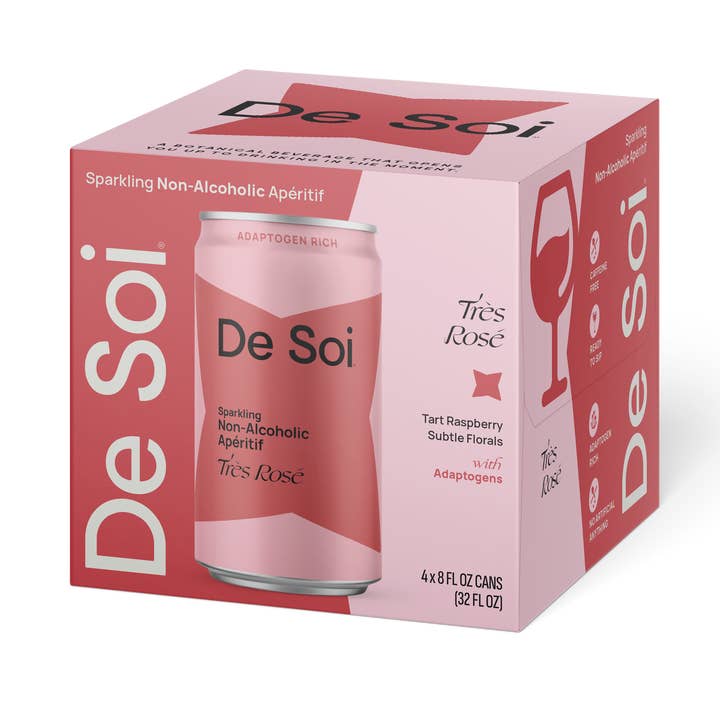 De Soi - Wholesale Non-Alcoholic Aperitif/Mocktail - Très Rosé - 12pk Loose Cans1