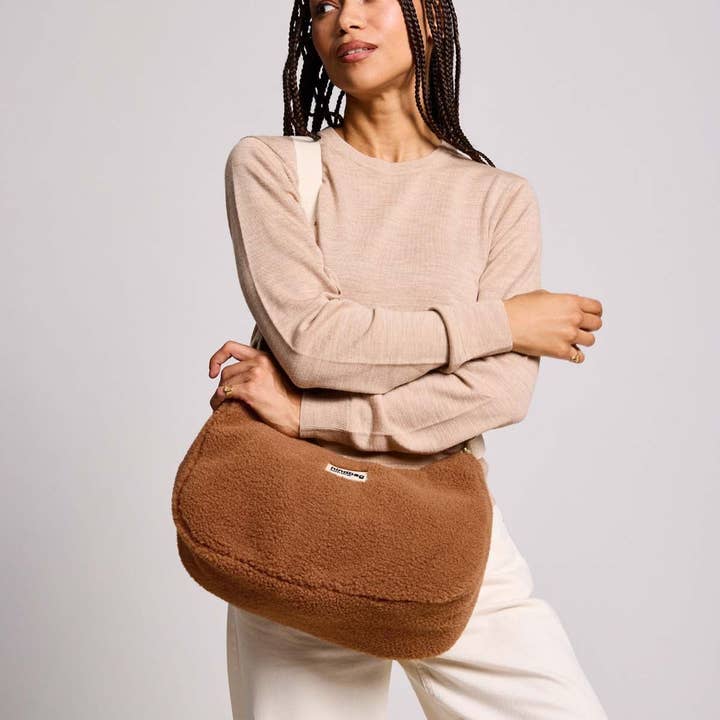Hindbag - Wholesale Shoulder Bag - Women's - Rosa Teddy Bag in Brown