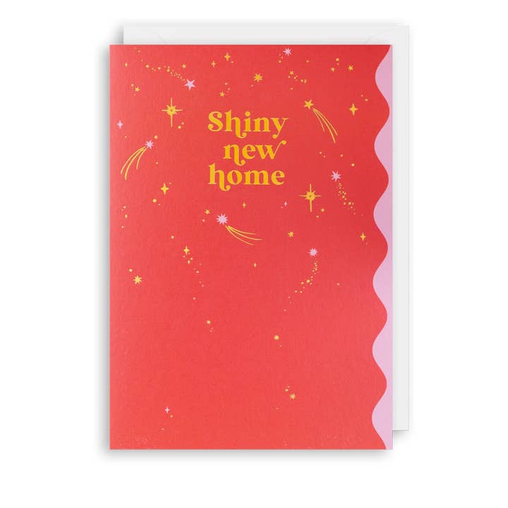 Shiny New Home Housewarming Card for wholesale by Meraki Greeting Cards