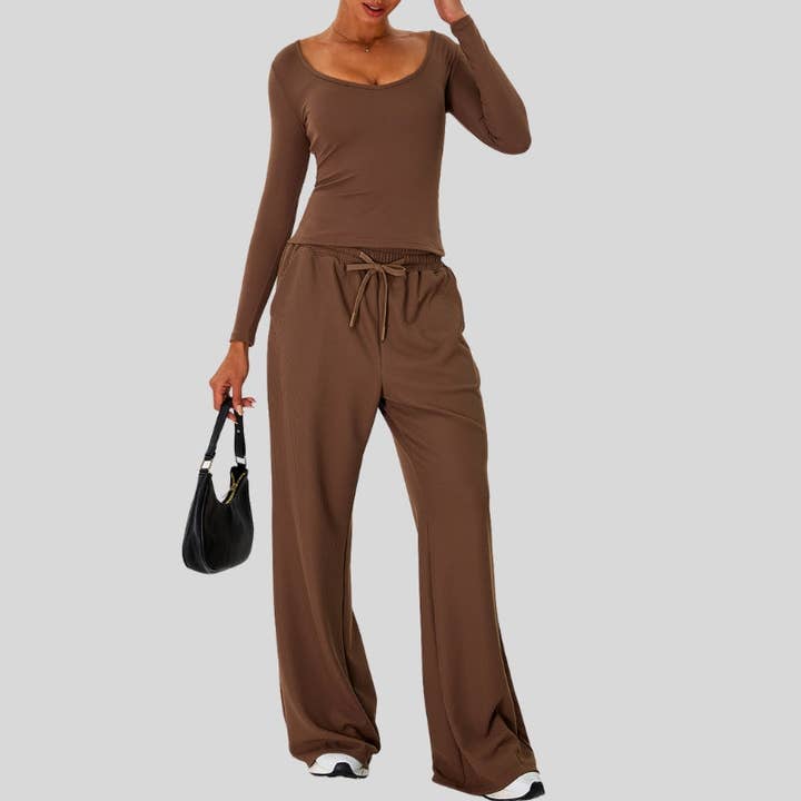 Conjunto Deportivo de Cuello en V con Pantalones de Pierna Ancha y otras tendencias de Resultados para pants deportivos al por mayor. Devoluciones gratuitas y condiciones de pago a 60 días en Faire en Faire.