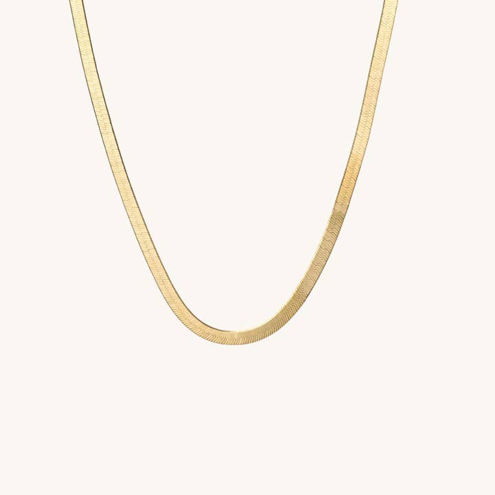 Herringbone Snake Chain Necklace for wholesale by MISSA & KISSA