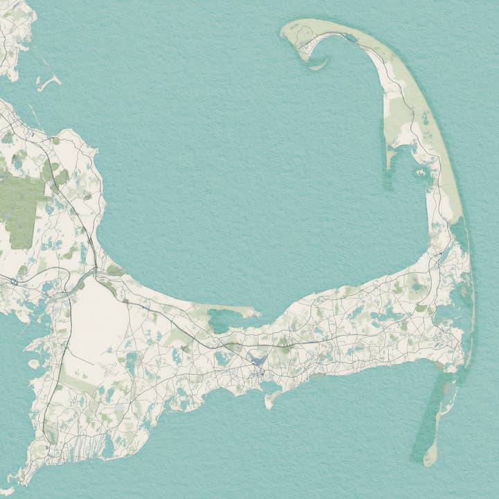 Sparks House Co. - Wholesale Sign - Cape Cod Massachusetts Map Tile Sign - Ceramic Tile Sign4