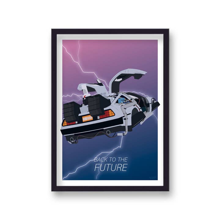 Movie Art Reimagined Back To The Future for wholesale by Gallery Print and Art