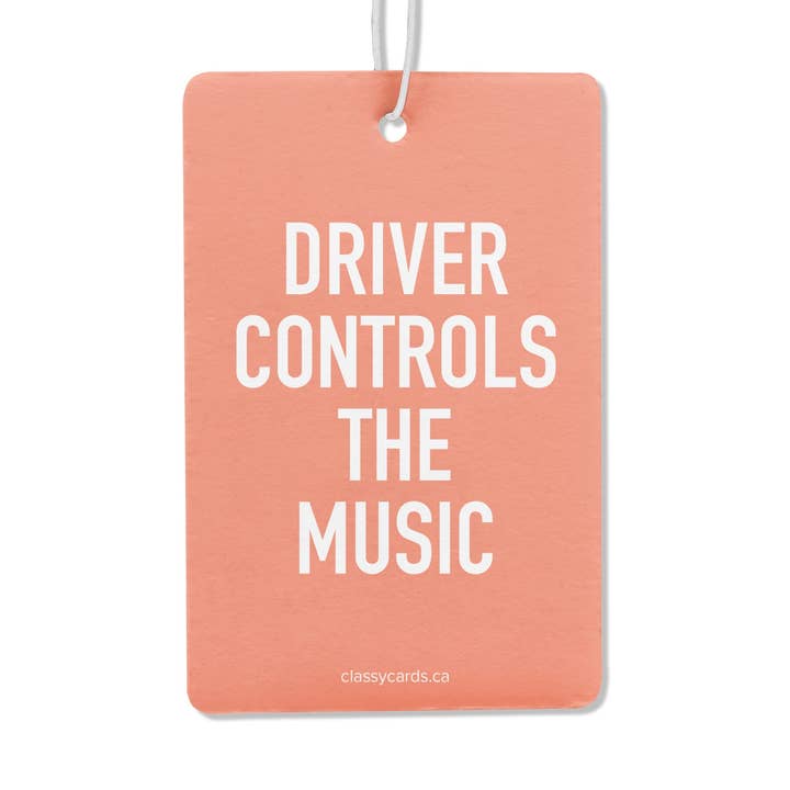 Controls Music Air Freshener for wholesale by Classy Cards Creative