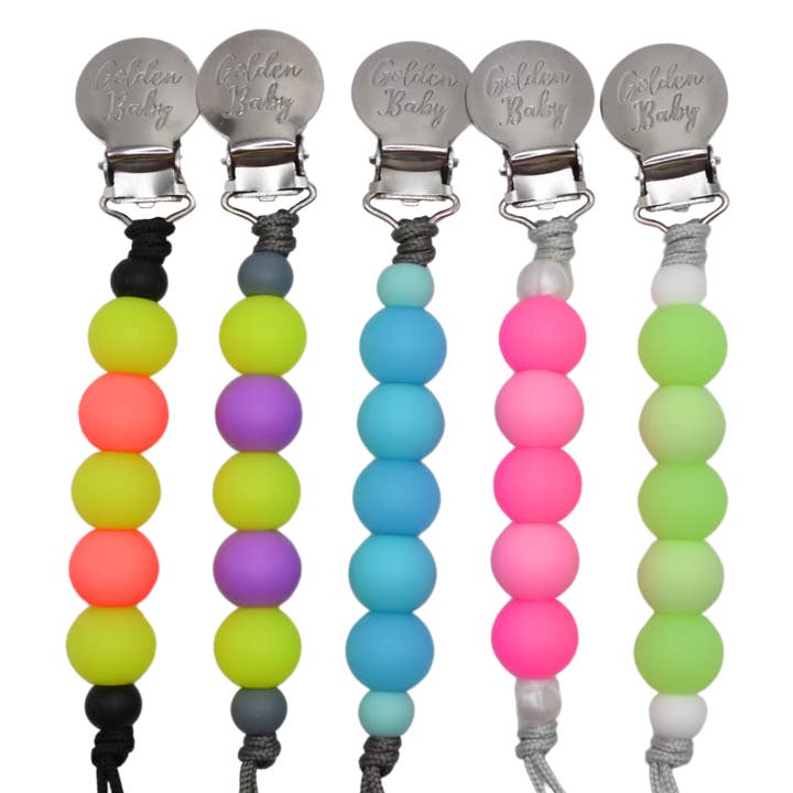 Glow in the Dark Pacifier Clip for wholesale by Golden Baby