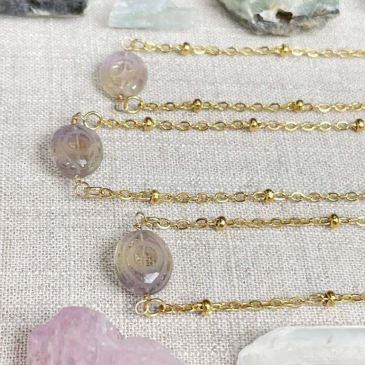 Ewelina Pas Jewelry - Wholesale Pendant/Charm Necklace - Ametrine Faceted Eye Delicate Necklace7