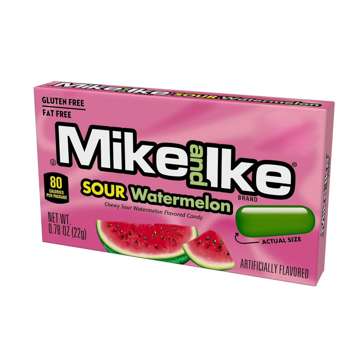 Snacky Candy - Wholesale Gummy - Mike & Ike Sour Watermelon 0.78oz 24 packs1