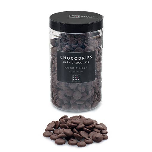 Love in a Box Chocolatier - Wholesale Chocolate - Chocolate Drips Dark - Cook & Melt Dark Chocolate 0