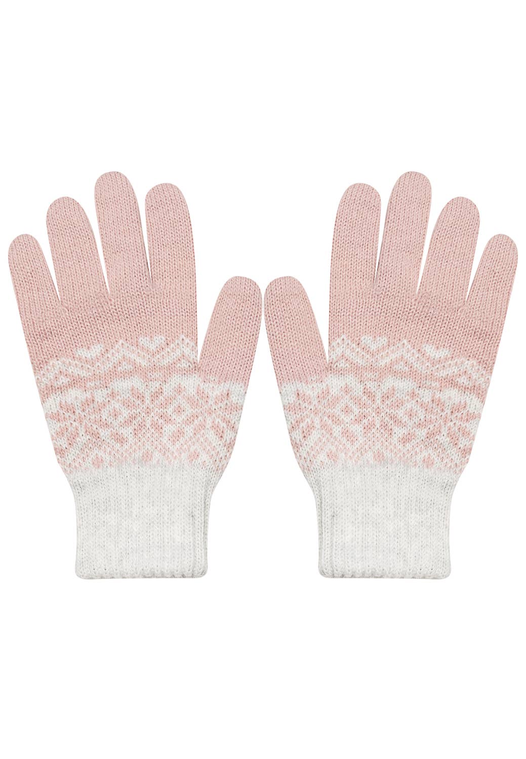 powder pink ecru Single gloves "Balbina" for wholesale on Faire2