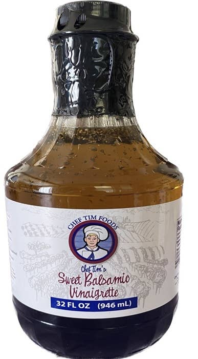 Chef Tim Foods - Wholesale Salad Dressing - Chef Tim's Sweet Balsamic Vinaigrette Large 32 oz Quart