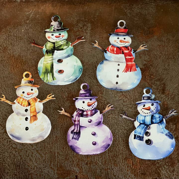 Snemand Ornament for engroshandel hos Cut-n-rust LLC