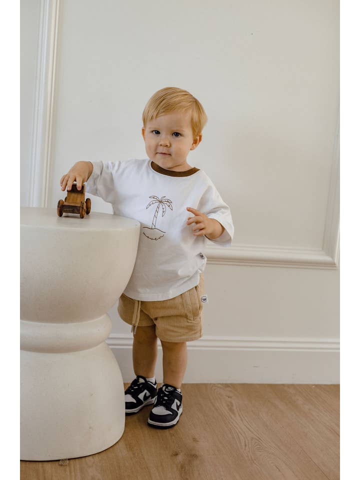 Woven Kids - Wholesale Shorts – Kids - Corduroy Shorts Sand17