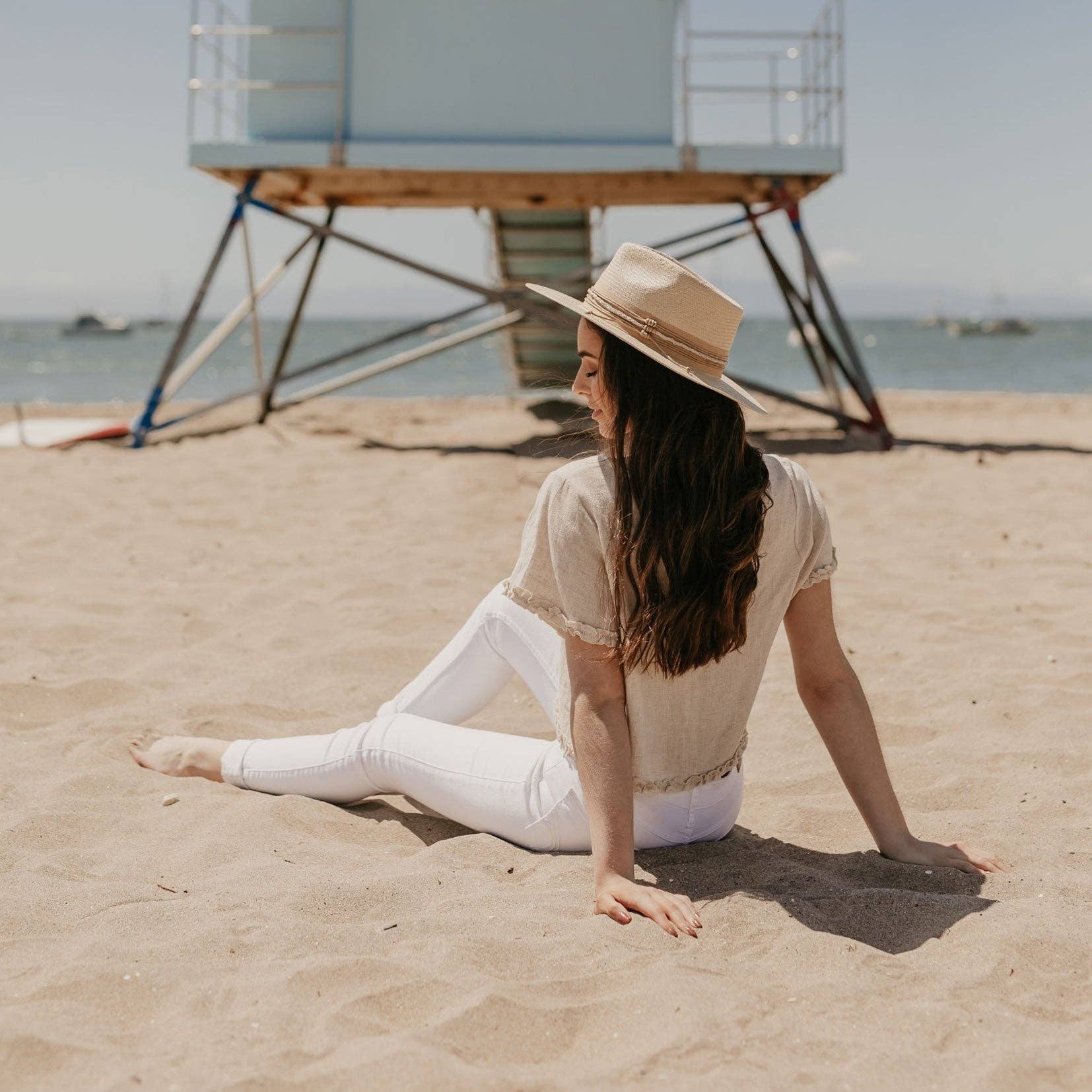 Ivory Rancher Wide Brim Straw Hat - Style Corinth for wholesale on Faire2