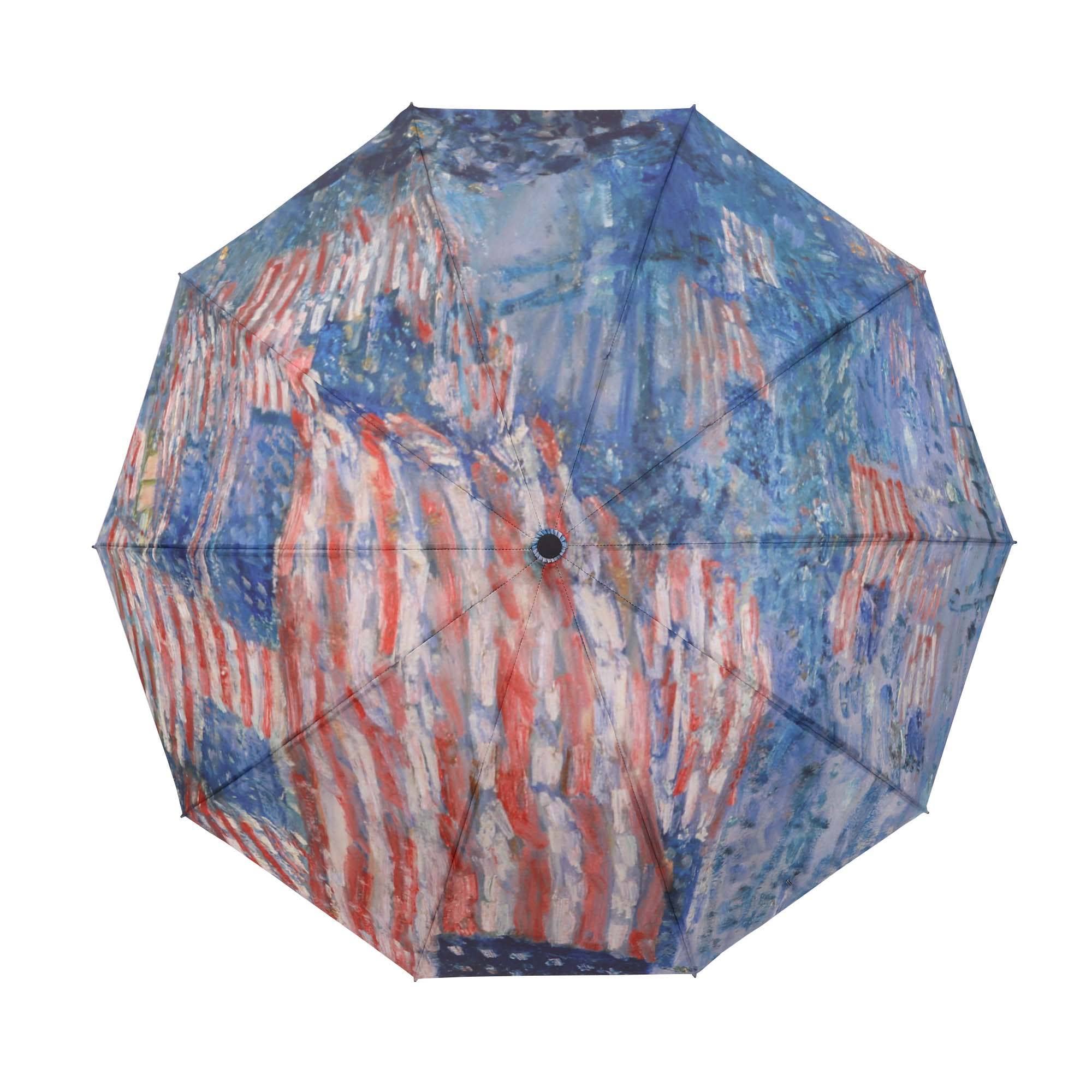 RainCaper - Wholesale Umbrella - Women's - Hassam Avenue in the Rain Reverse Inverted Umbrella – Hands-Free, Windproof - Original Design1