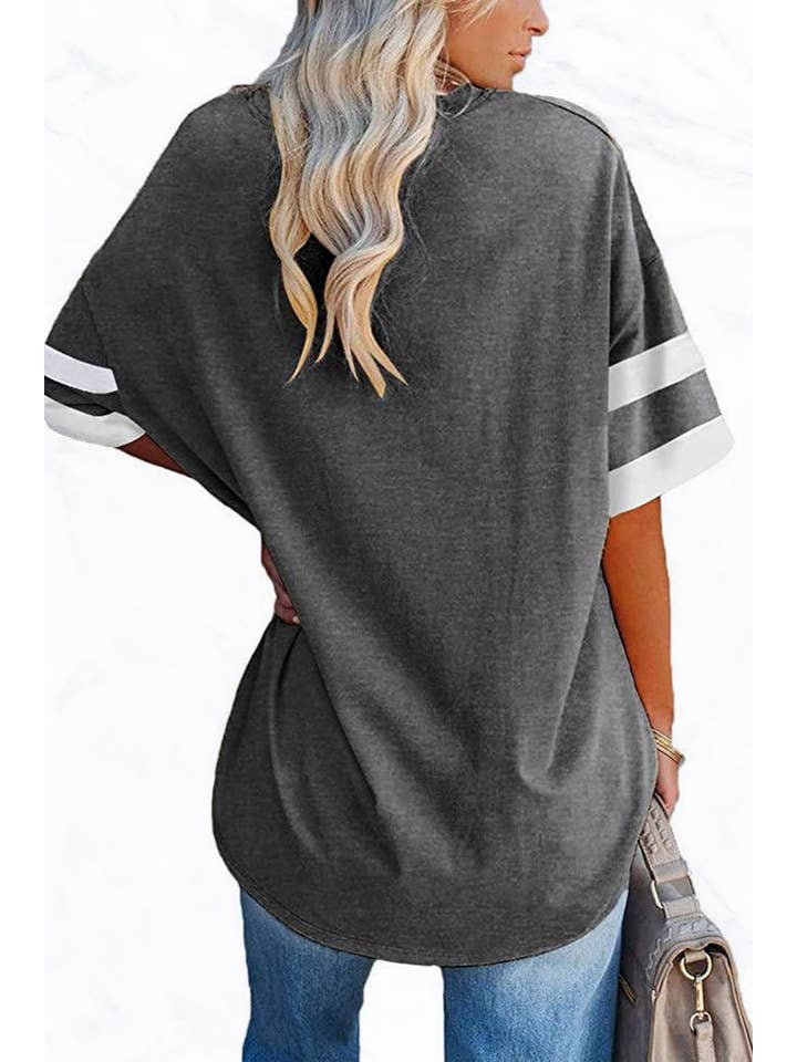 Suzie Q USA - Wholesale Tunic - Women's - Half Sleeved V Neck Cotton Tunic Top20