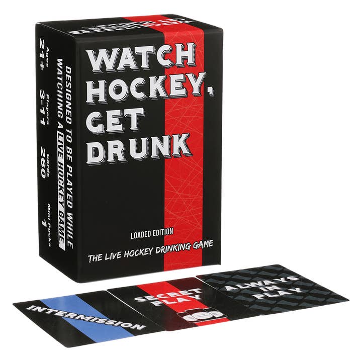 Falling Whale Games - Wholesale Card Game - Watch Hockey, Get Drunk - The Live Hockey Drinking Game