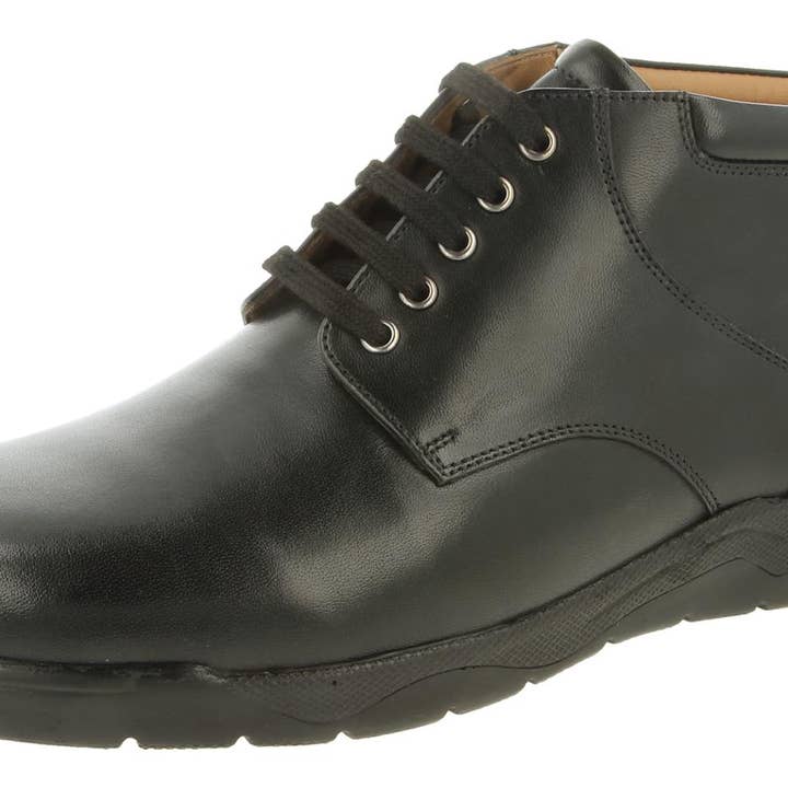 DB Shoes Men's Wider Fit (2V) Ankle Boot "Douglas" Size 6 to 16 for wholesale by Brooklyn Big & Tall