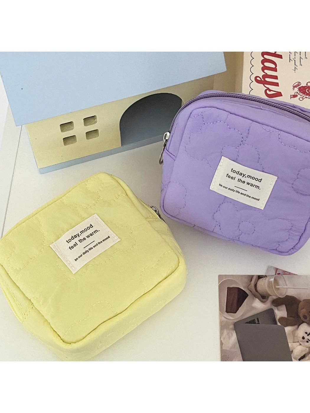 Funkyrel® Atzbranding Limited – Engroshandel Møntpung - Dame – Cosbai - Quiltet Blomstret Slikfarvet Møntpung8