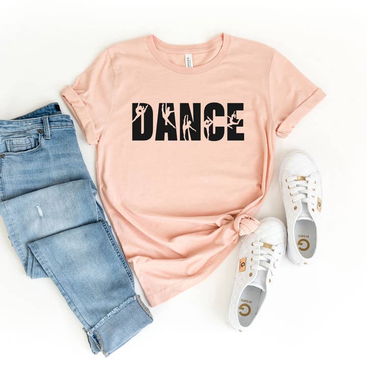 Dance Word | Short Sleeve Graphic Tee for wholesale by Olive And Ivory Wholesale