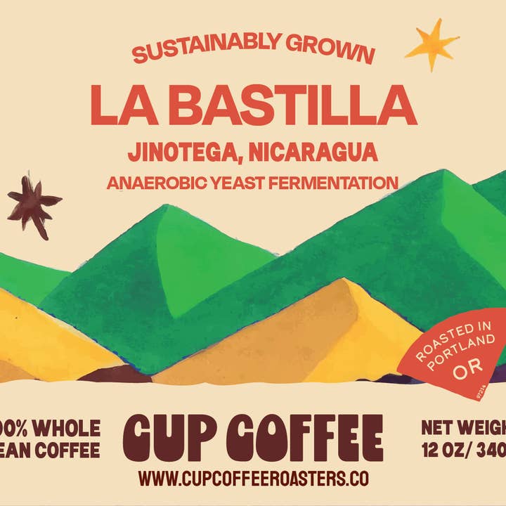 Sustainably Grown - La Bastilla Jinotega Nicaragua Anaerobic Yeast Fermentation Processes for wholesale by Cup Coffee Roasters