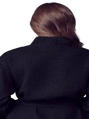 Lotus Linen - Wholesale Robe – Women's - Knee-Length Waffle Robe for Women50