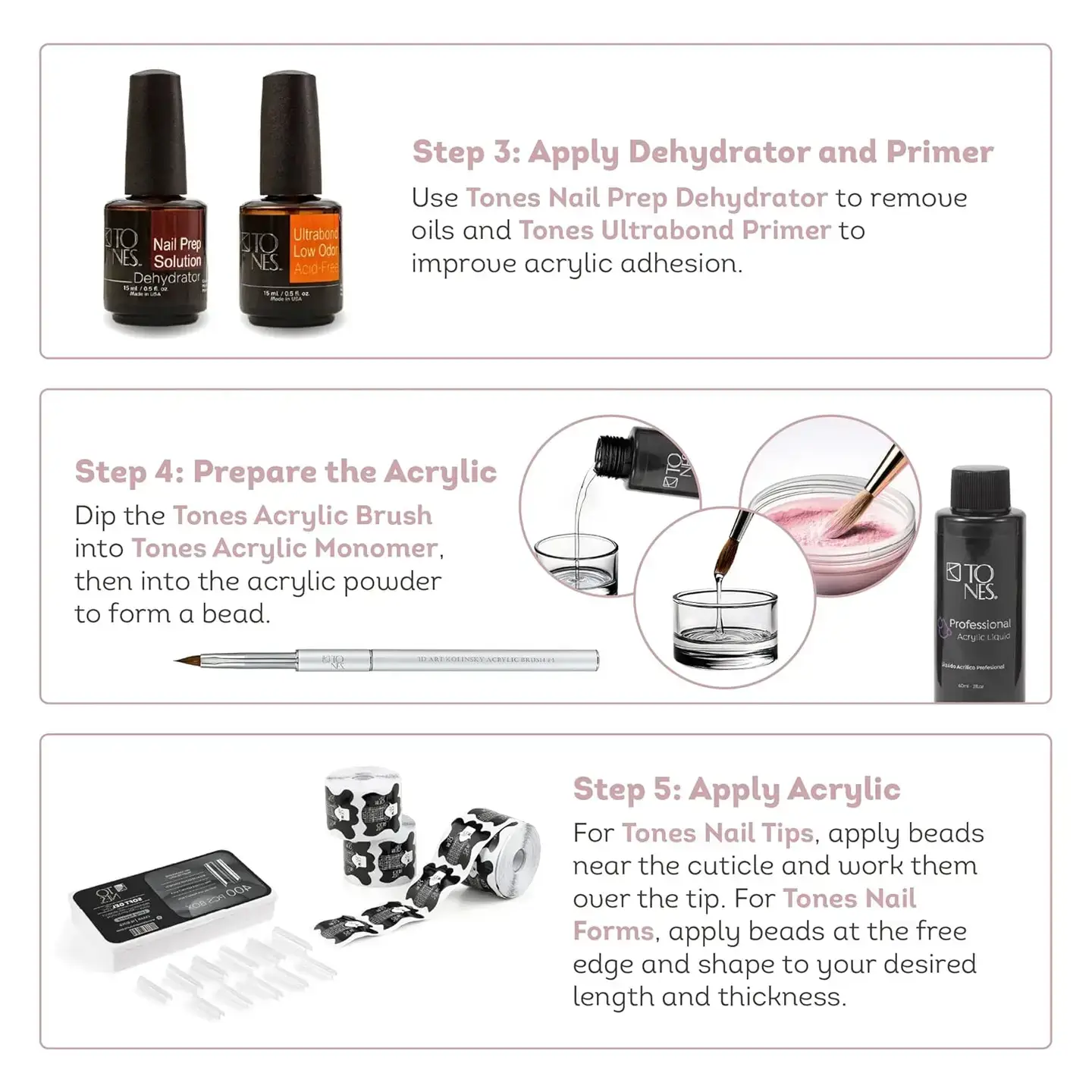 Tones Acrylics | Gels | Nail Art | Nail Tools & Accessories - Wholesale Nailcare Set - Sunflower | Coverland | Acrylic Powder | Acrylics5