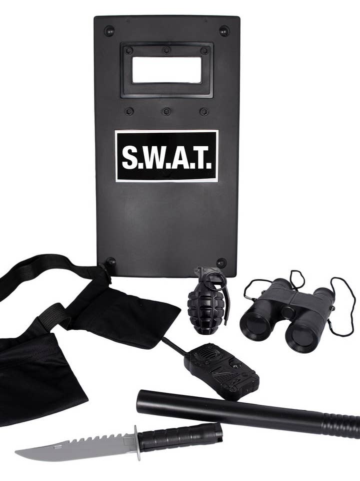 Set accessori SWAT - bambino per la vendita all'ingrosso da parte di P'tit Clown