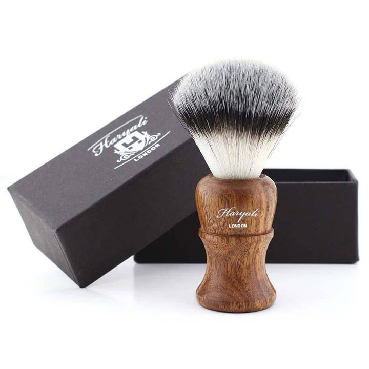 Haryali's Wooden Synthetic Silvertip Shaving Brush for wholesale by Haryali London