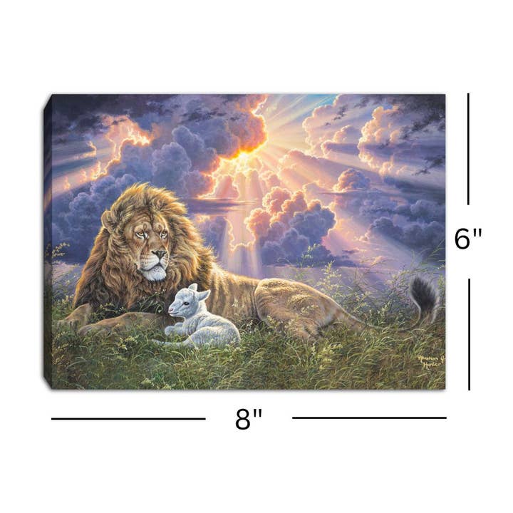 Glow Decor - Wholesale Decorative tabletop object - Perfect Peace 8x6 Lighted Tabletop Canvas2