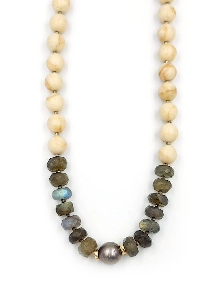 Tahitisk pärla, labradorit, jaspis för wholesale av AVAASI
