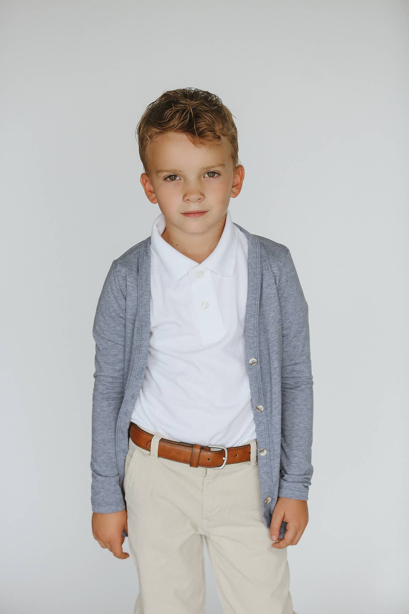 Navy Fields – Engroshandel Cardigan - Børn – Lyng Denim Blå Cardigan8