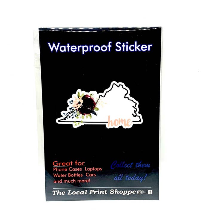 Virginia Home - Waterproof Sticker Decal for wholesale by The Local Print Shoppe