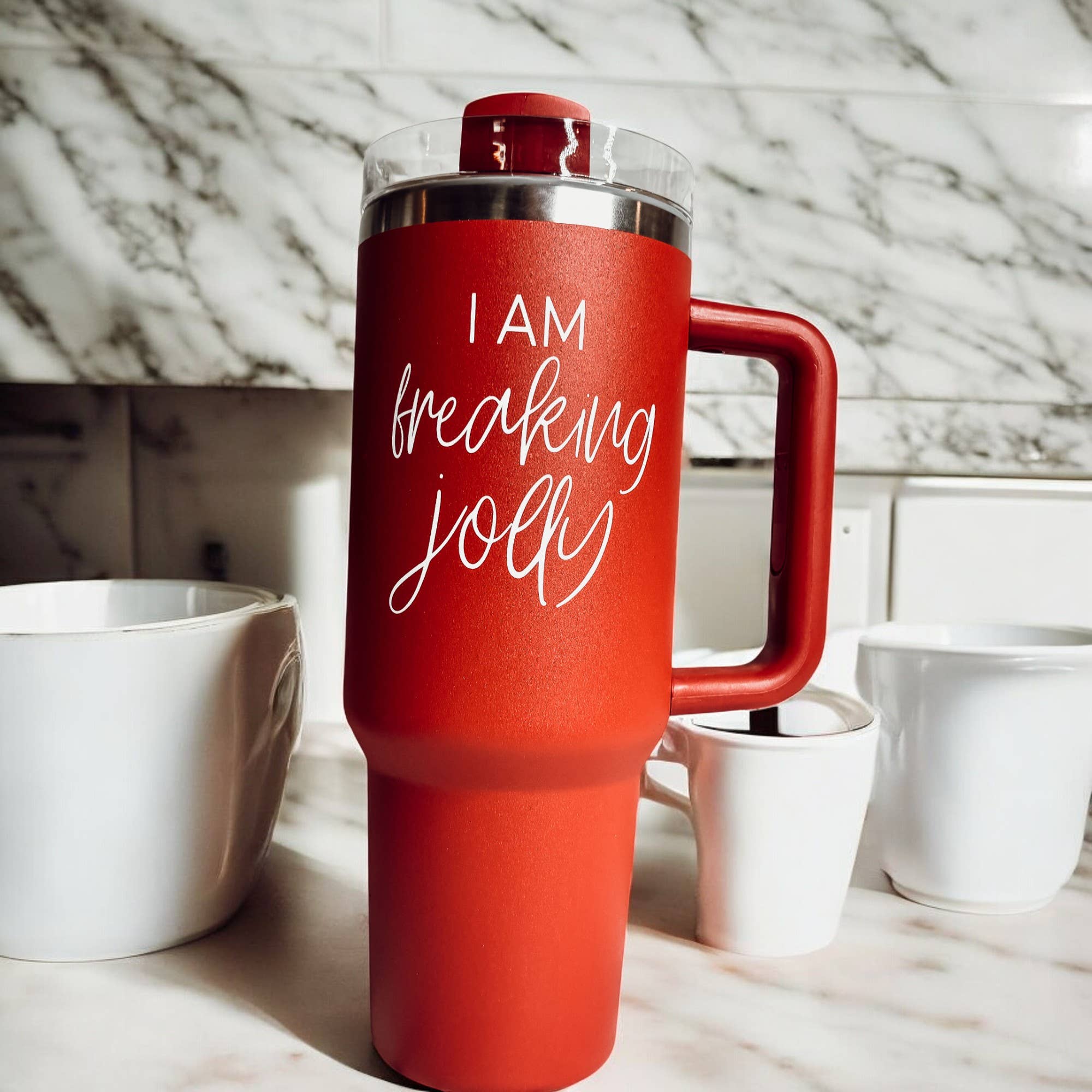 Gia Roma - Wholesale Insulated Mug/Tumbler - Funny Christmas Gift for Mom, 40oz Holiday Tumbler w/ handle60