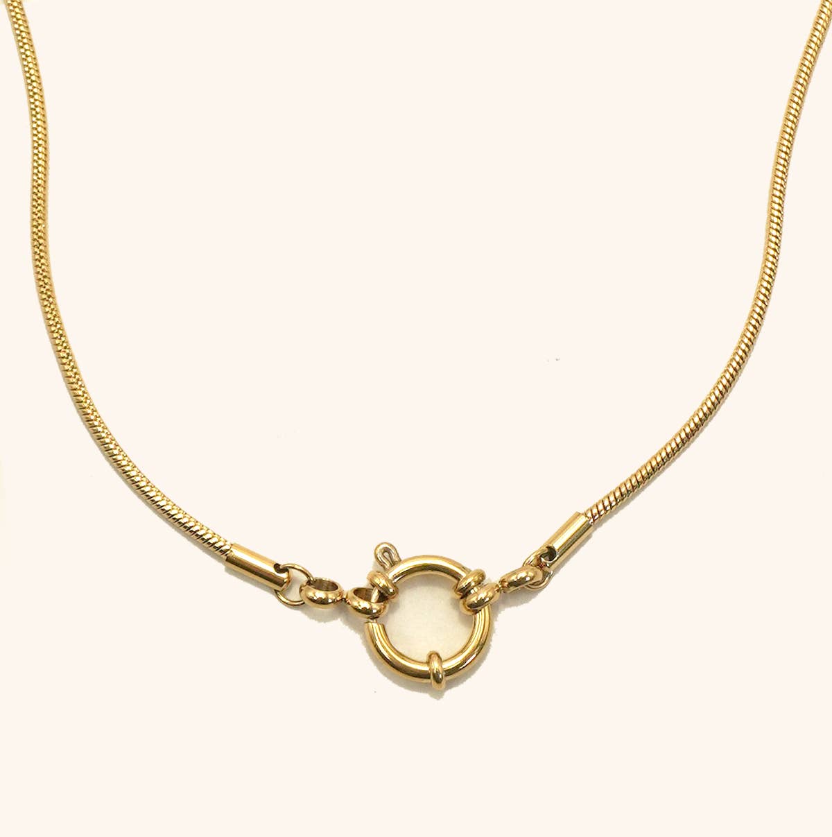 JOSSLYN by wall to wall - Vente Collier maille et chaîne - COLLIERS EN CHAÎNE EN ACIER INOXYDABLE 18K SANS TERNISSURE | 40NK94681