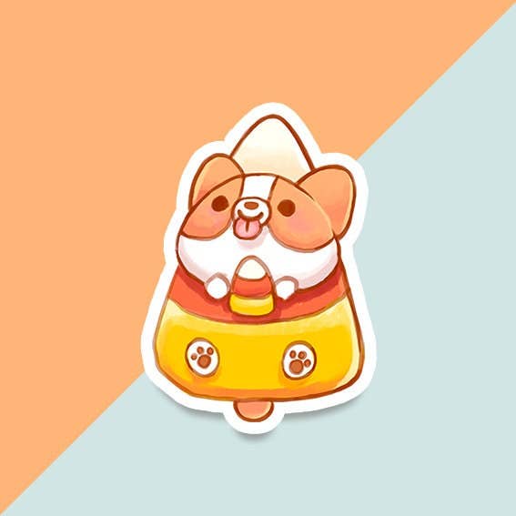 Thousand Skies - Wholesale Sticker - Vinyl Sticker Corgi - Candy Corg